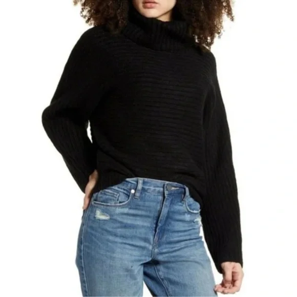 Leith Womens Cozy Neck Dolman Turtleneck Sweater - Picture 1 of 9